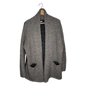 Vici Wool Blend Coatigan Cardigan Color Block Size M Lovestitch Chunky Knit